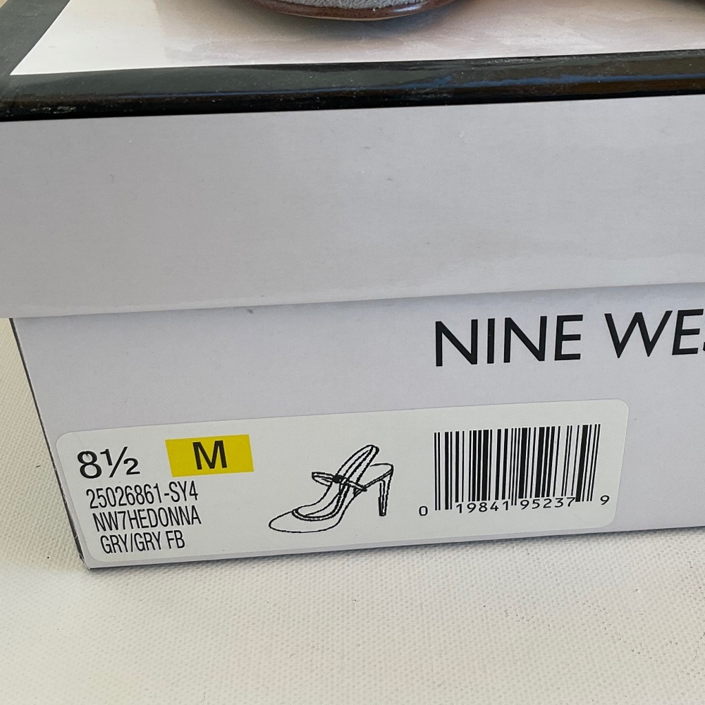 SALE ‼️NINE WEST WOMENS HEDONNA CLASSIC SLING BACK HEELS  PUMPS DRESS OFFICE 8.5 - Picture 8 of 9
